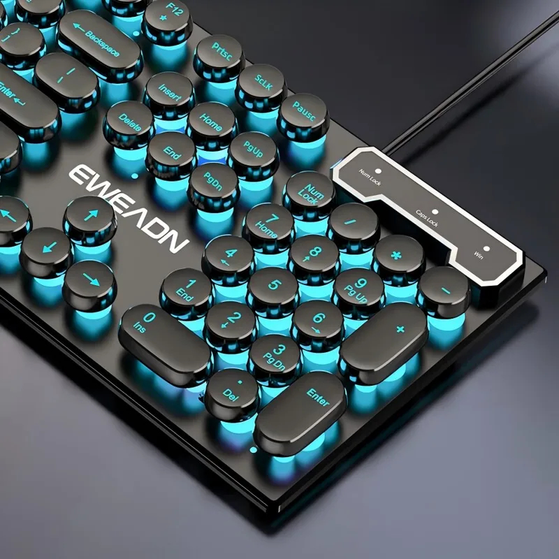 Gaming Keyboard Blue Switches - Conjunto de Teclado y Ratón Mecánico