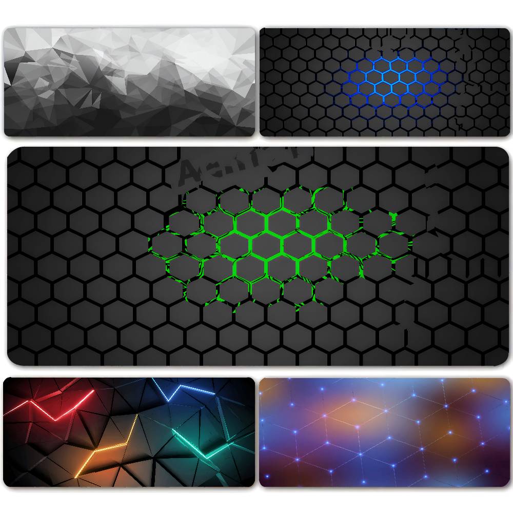 Gaming Keyboard Higround - Alfombrilla de ratón geométrica grande de