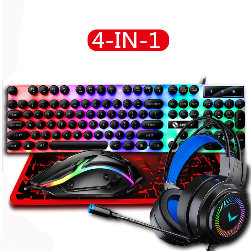 Gaming Keyboard Mouse And Headset Combo - Combo de teclado y mouse para