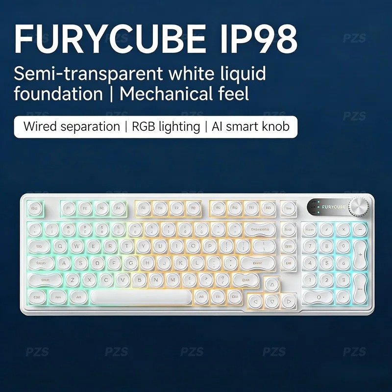 Gaming Keyboard Ip98 - Teclado con cable FURYCUBE IP98, teclas