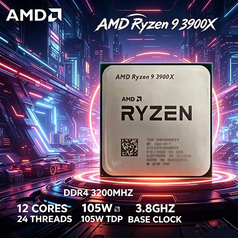 Amd Cpu Ryzen 9 - Procesador AMD Ryzen 9 R9 3900X