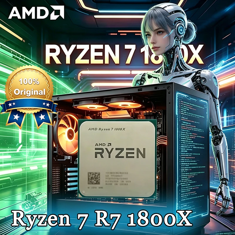 Amd Cpu Ryzen 7 - Procesador AMD Ryzen 7 1800X, R7