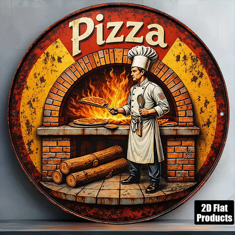 Brass Weight Plate - Letrero Metálico Retro 2D, Arte de