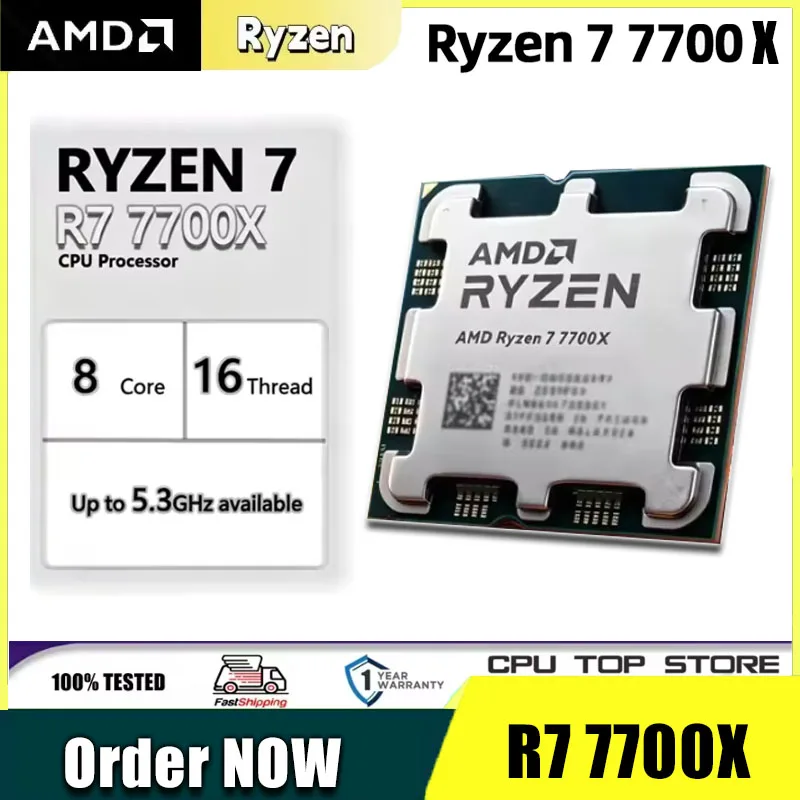 Amd Cpu Ryzen 7 - CPU AMD Ryzen 7 7700 de