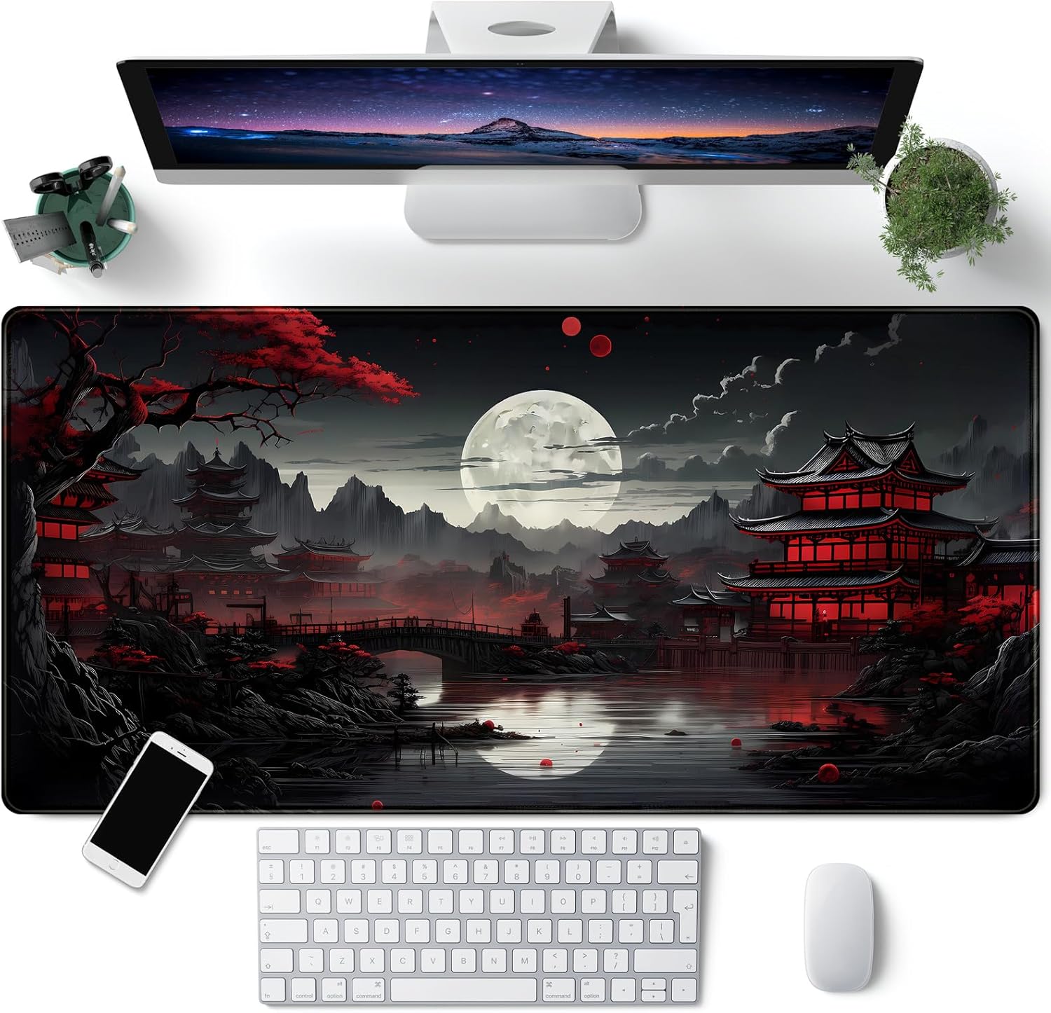 Alfombrilla de escritorio japo - Gaming Keyboard And Mouse Pad reseña y precio