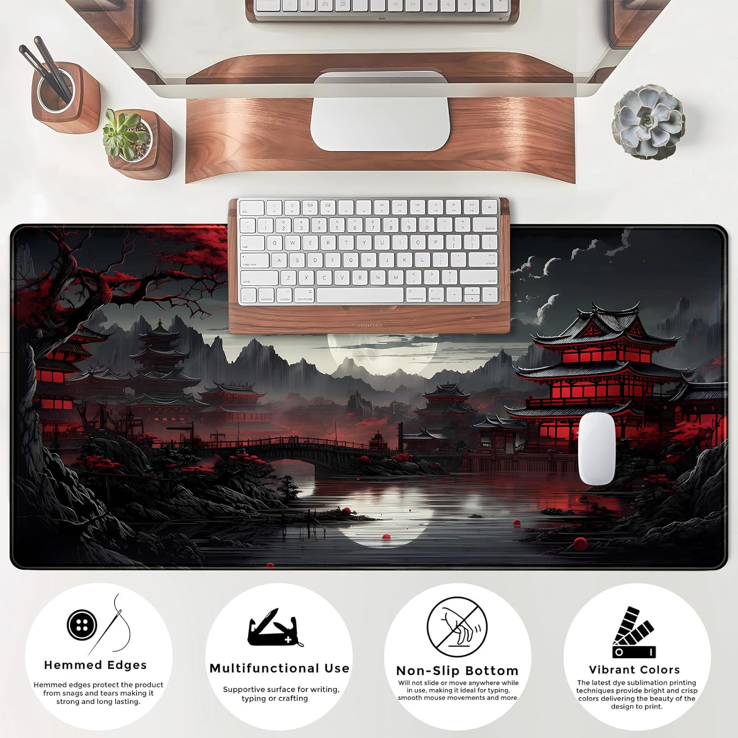 Alfombrilla de escritorio japo - Gaming Keyboard And Mouse Pad reseña y precio