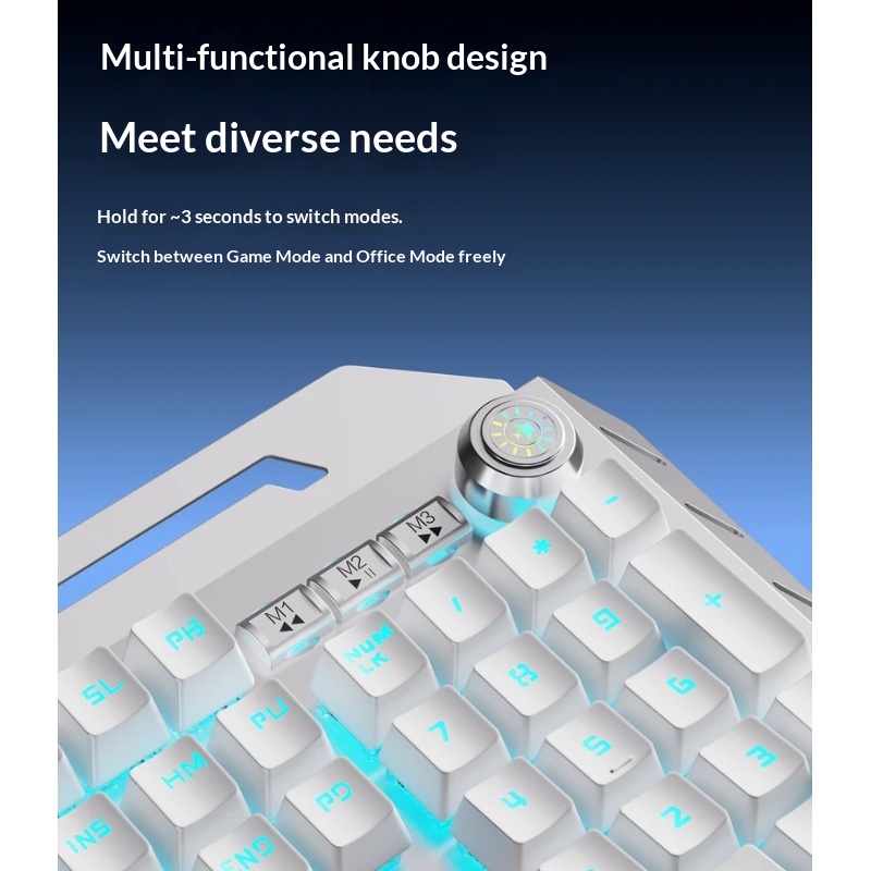 Combo de Teclado Mecánico Inal - Gaming Keyboard Blue Switches reseña y precio