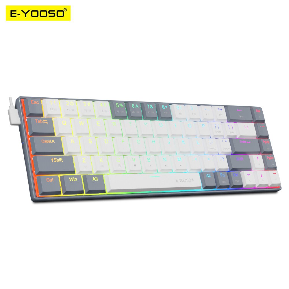 E-YOOSO A68 RGB Mini teclado m - Gaming Keyboard E Yooso reseña y precio