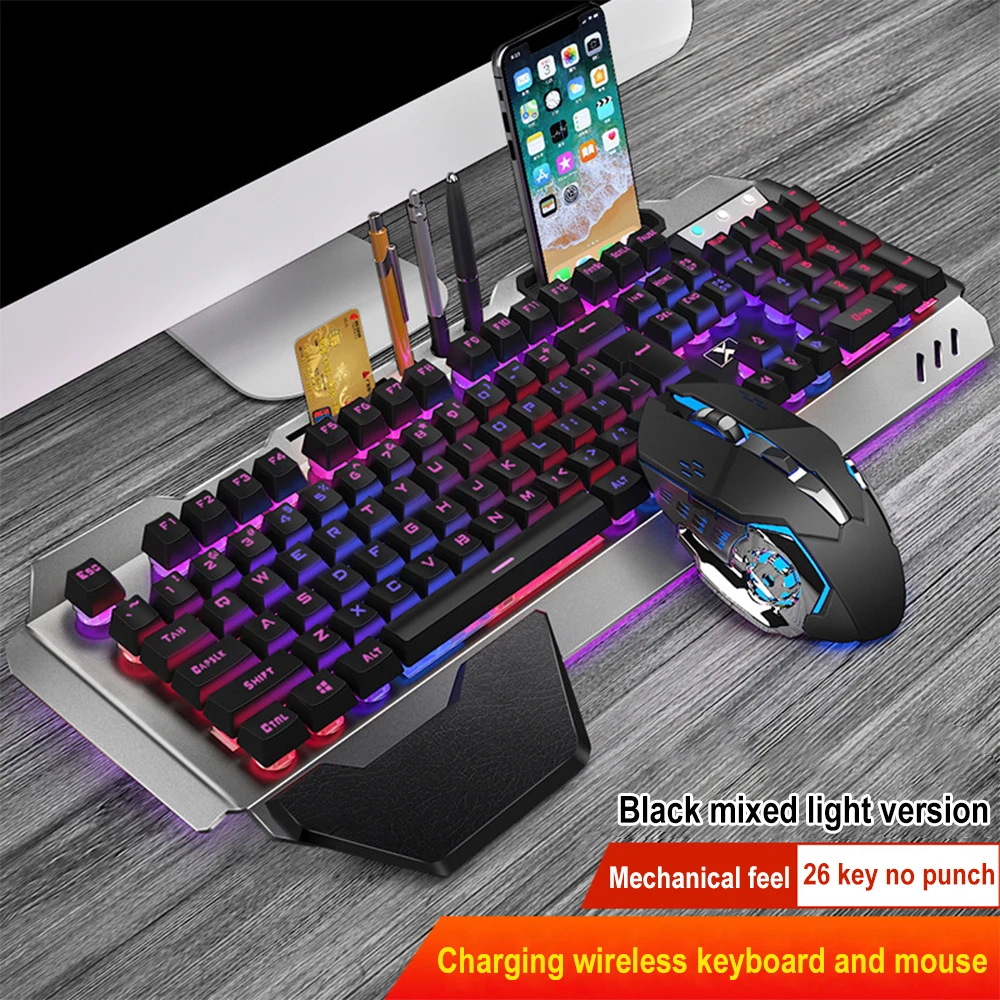 Teclado y ratón inalámbricos K - Gaming Keyboard Mouse And Headset Combo reseña y precio