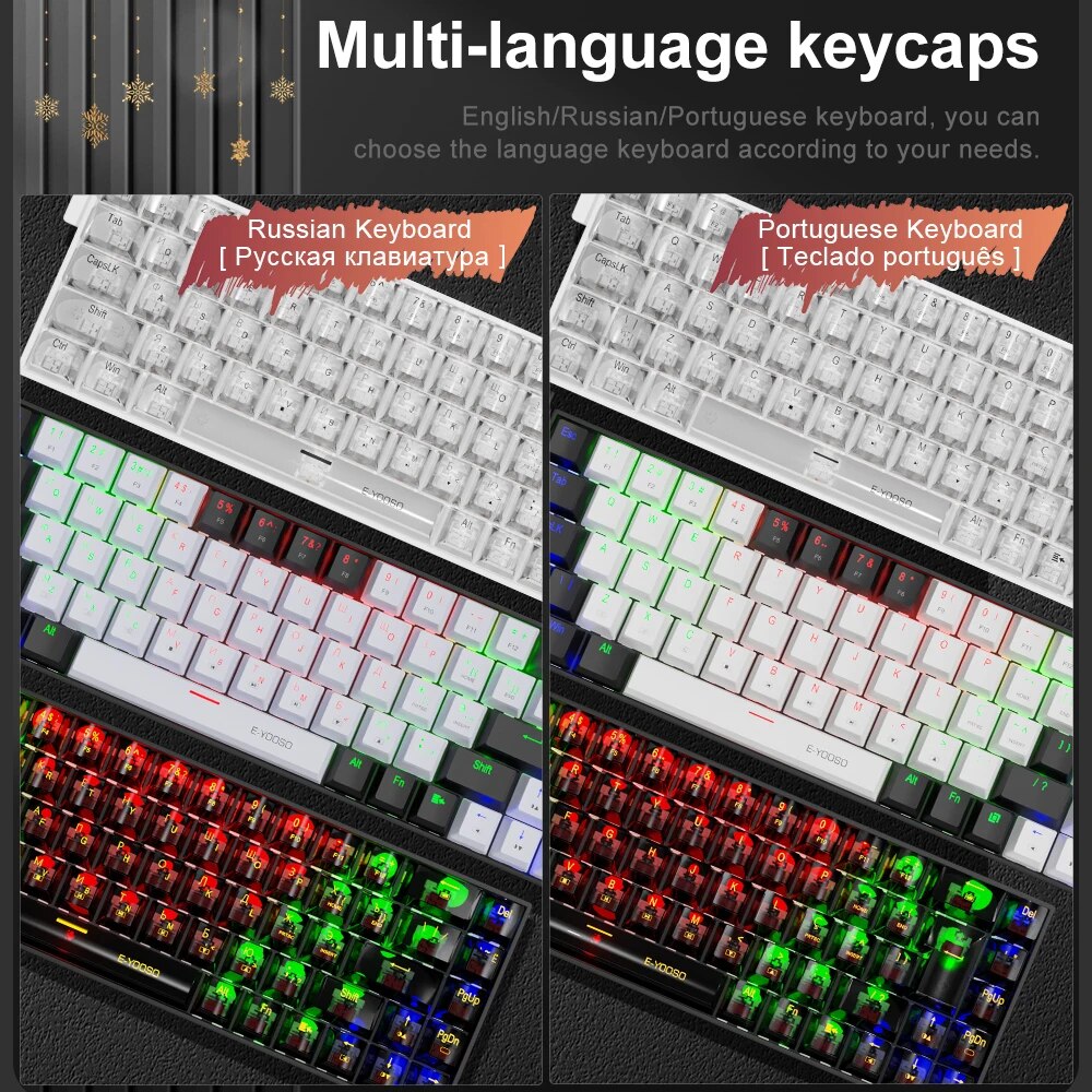 E-YOOSO-Teclado mecánico con c - Gaming Keyboard E Yooso reseña y precio