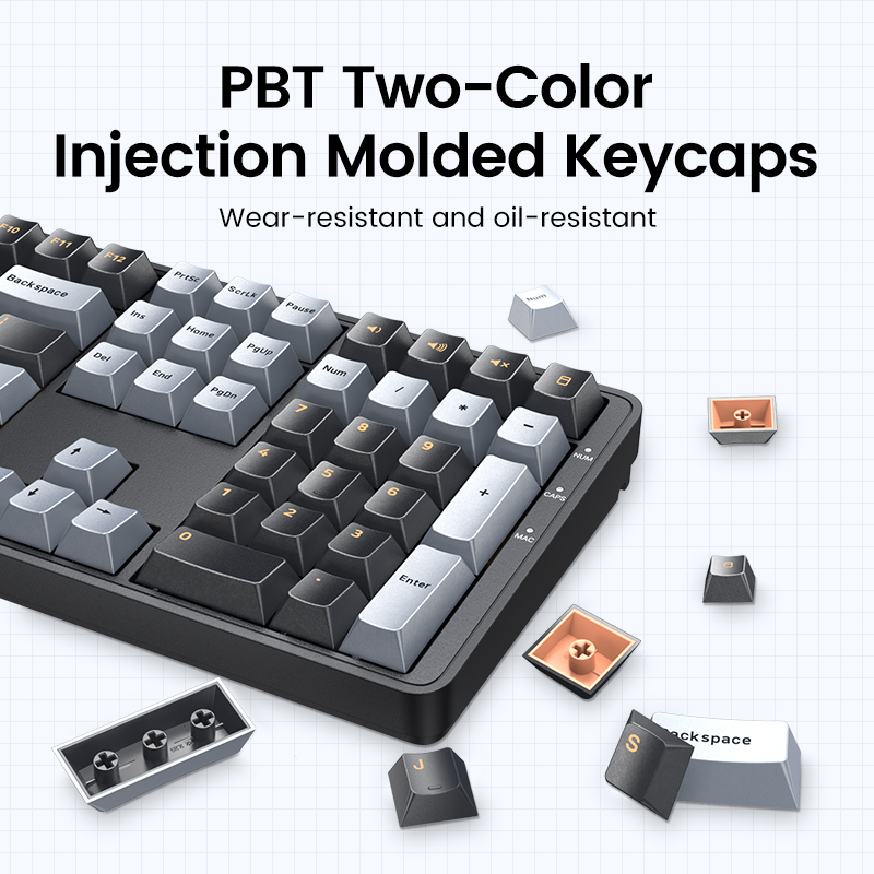 UGREEN-Teclado mecánico 108 PB - Keyboard Gaming Mac reseña y precio
