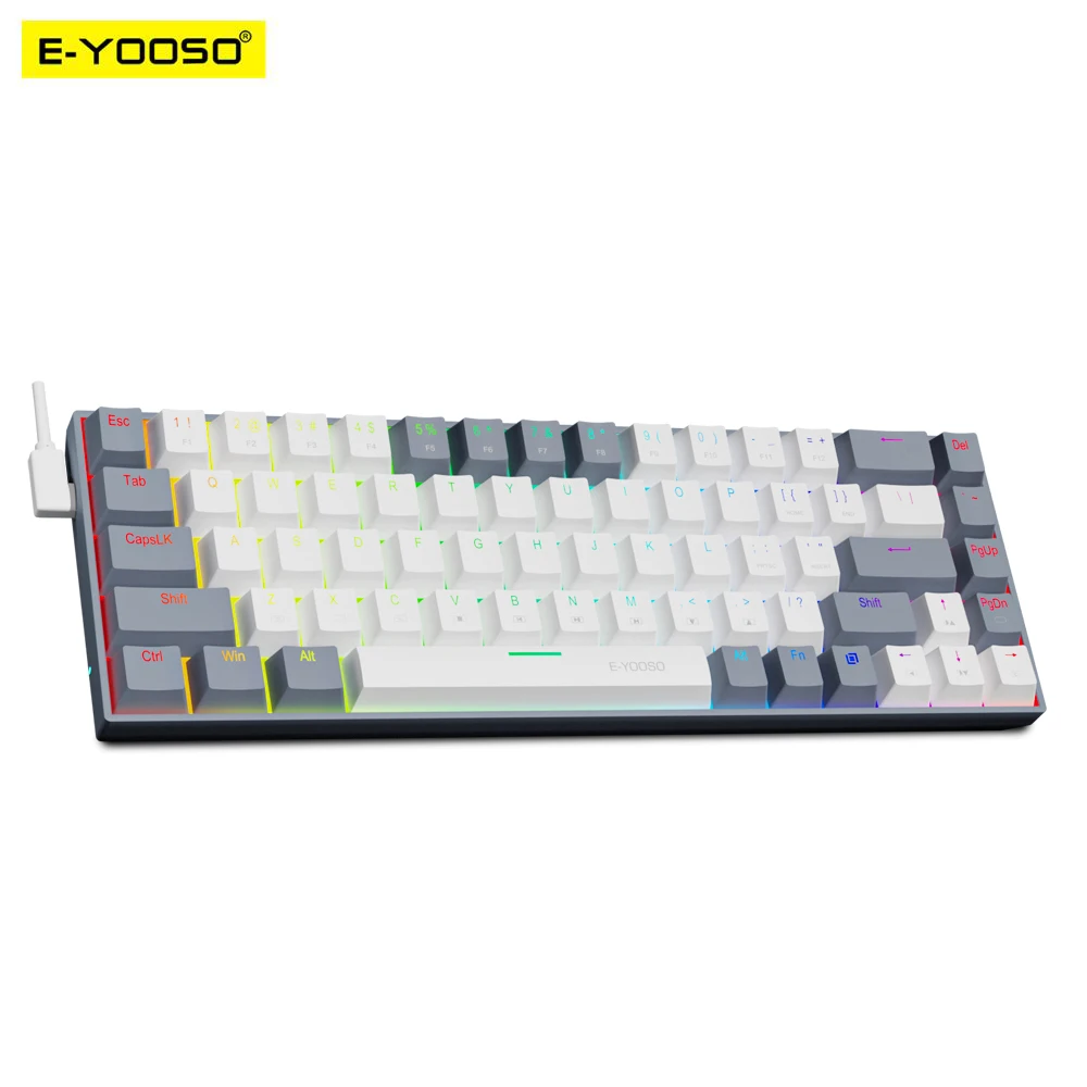 E-YOOSO Z686 RGB USB 60% Mini  - Gaming Keyboard E Yooso reseña y precio