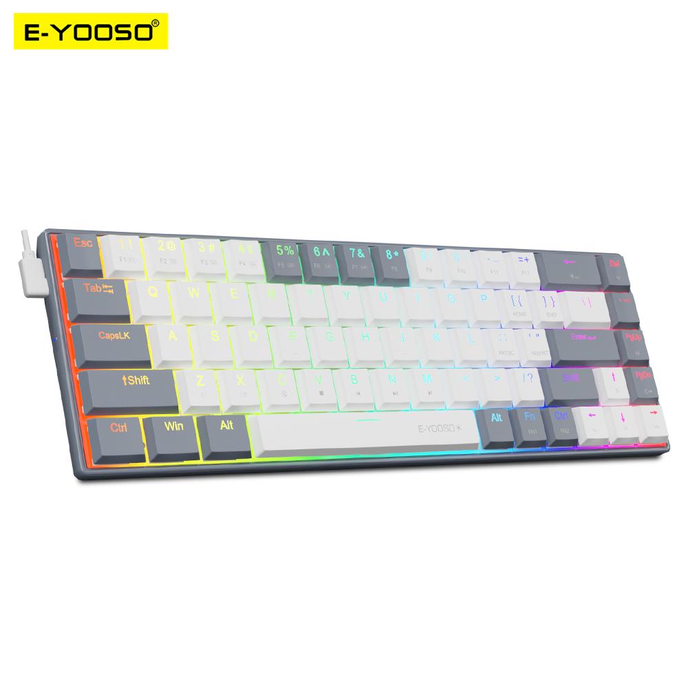 E-YOOSO A68 RGB Mini Slim USB  - Gaming Keyboard E Yooso reseña y precio