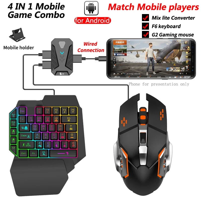 Controlador Mixlite para dispo - Gaming Keyboard Mobile reseña y precio