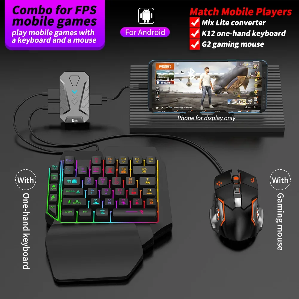 Controlador Mixlite para dispo - Gaming Keyboard Mobile reseña y precio