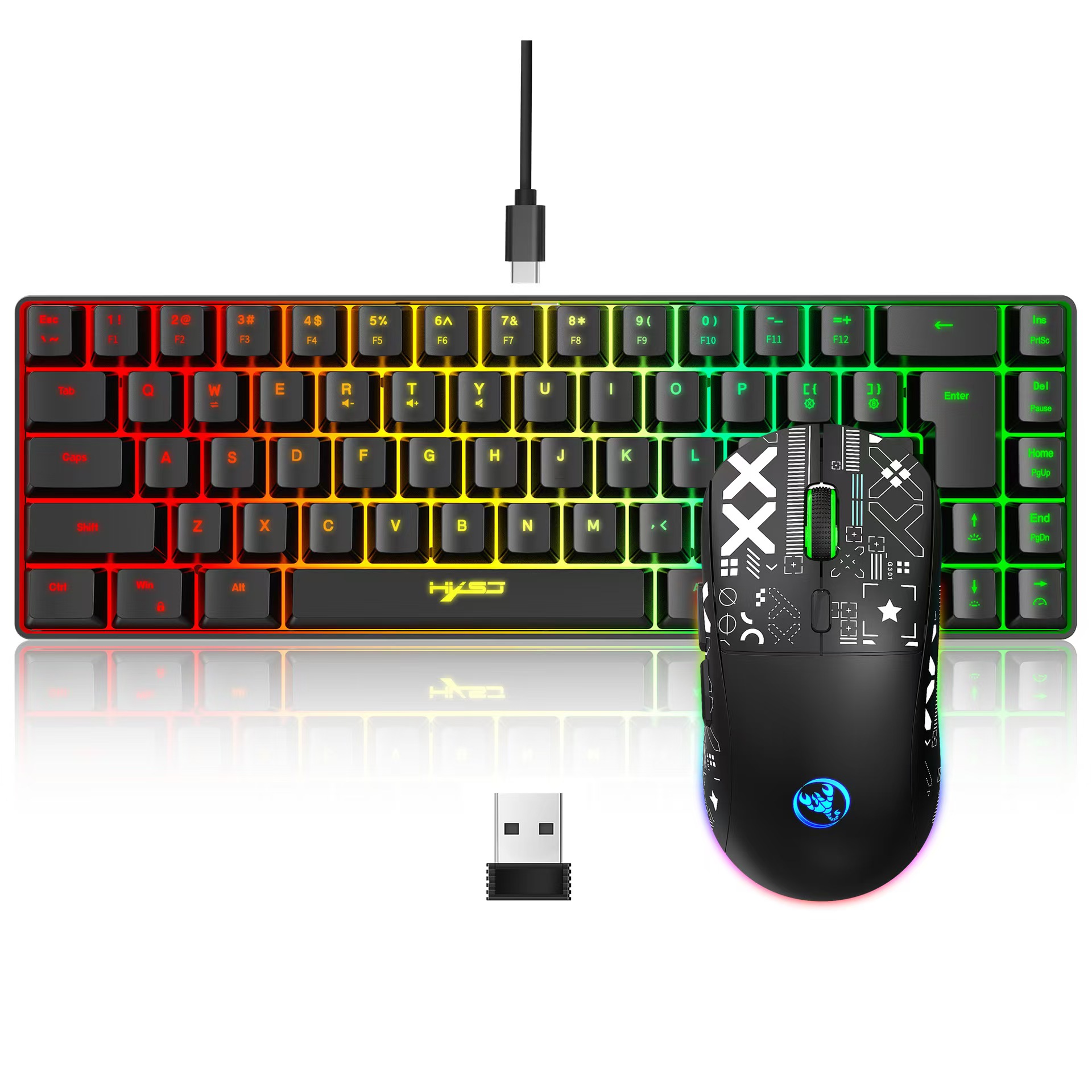 60% juego de combinación de te - Gaming Keyboard Mouse And Headset Combo reseña y precio