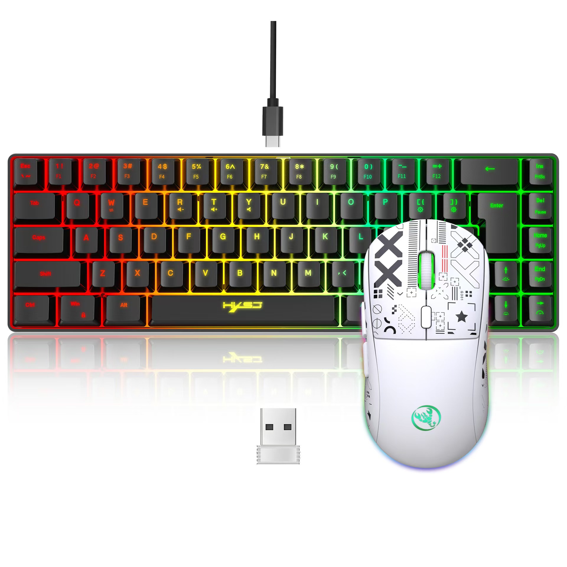 60% juego de combinación de te - Gaming Keyboard Mouse And Headset Combo reseña y precio
