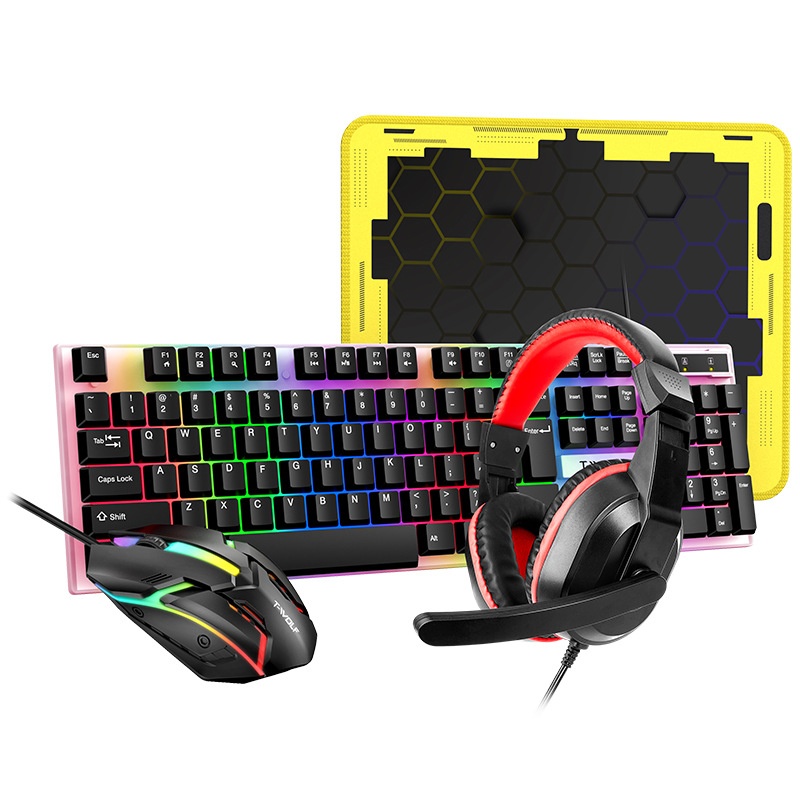 Combo de Juego con Teclado Esp - Gaming Keyboard Mouse And Headset Combo reseña y precio