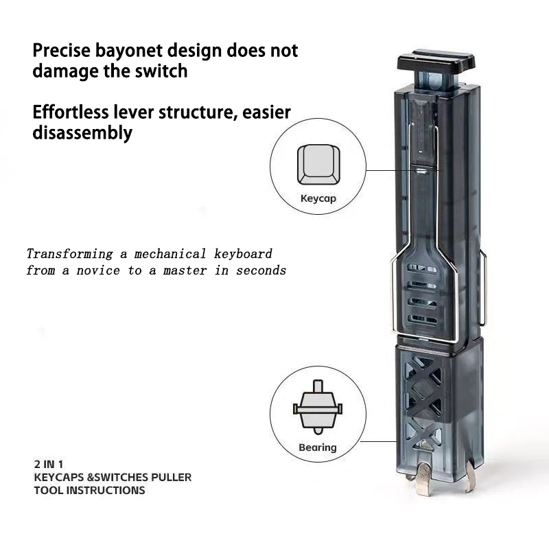 Extractor de teclas 2 en 1, ex - Keycap Puller Ring reseña y precio