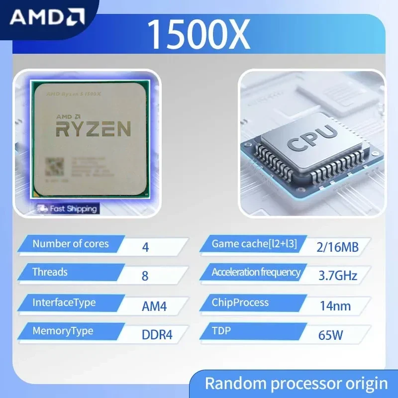 Procesador AMD Ryzen 5 1500X,  - Amd Cpu Ryzen 7 reseña y precio