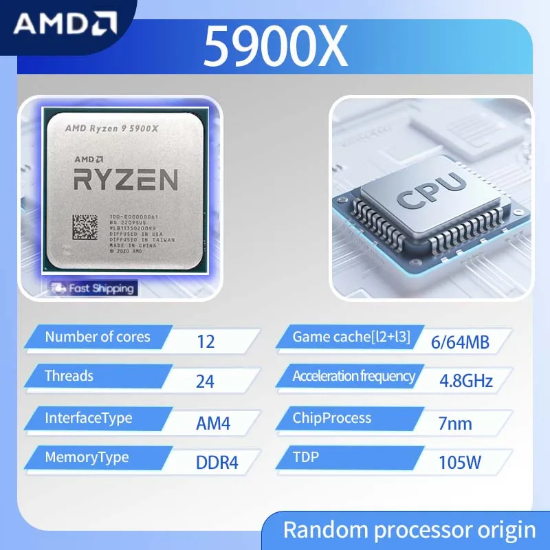Procesador AMD Ryzen 9 5900X R - Amd Cpu Ryzen 9 reseña y precio