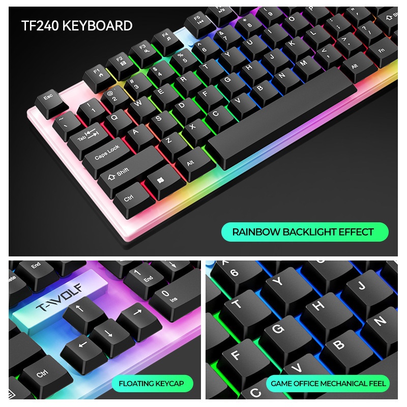 Combo de juego español 4 en 1  - Gaming Keyboard Mouse And Headset Combo reseña y precio