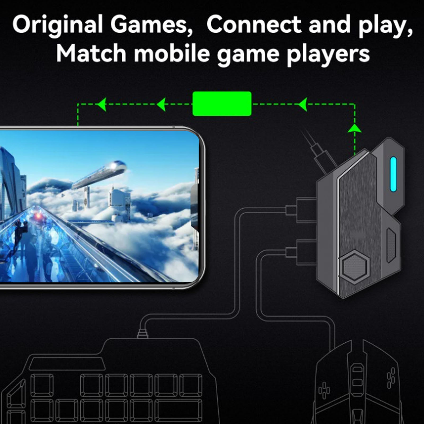 Paquete combinado de juegos pa - Gaming Keyboard Mobile reseña y precio