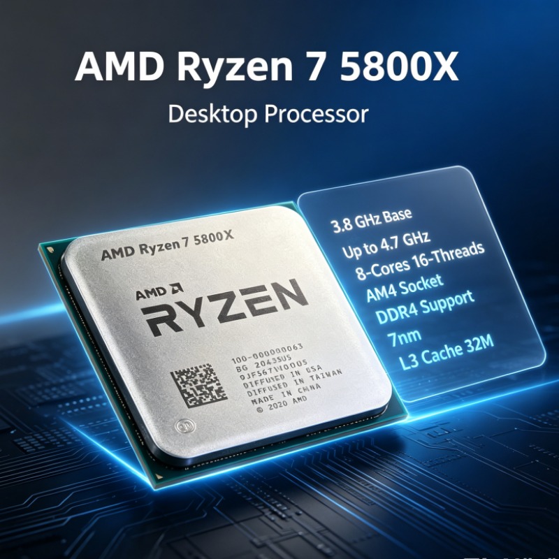 CPU AMD Ryzen 7 5800X R7 5800X - Amd Cpu Ryzen 7 reseña y precio