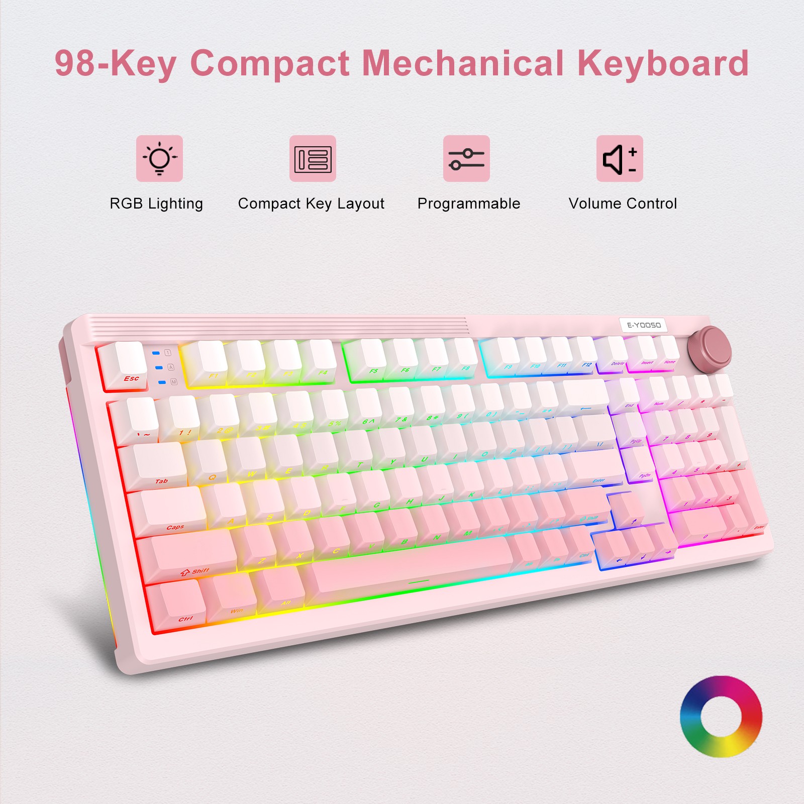 Teclado Mecánico para Juegos E - Gaming Keyboard E Yooso reseña y precio