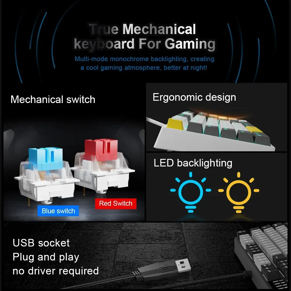 E-YOOSO Z14 Teclado mecánico U - Gaming Keyboard E Yooso reseña y precio