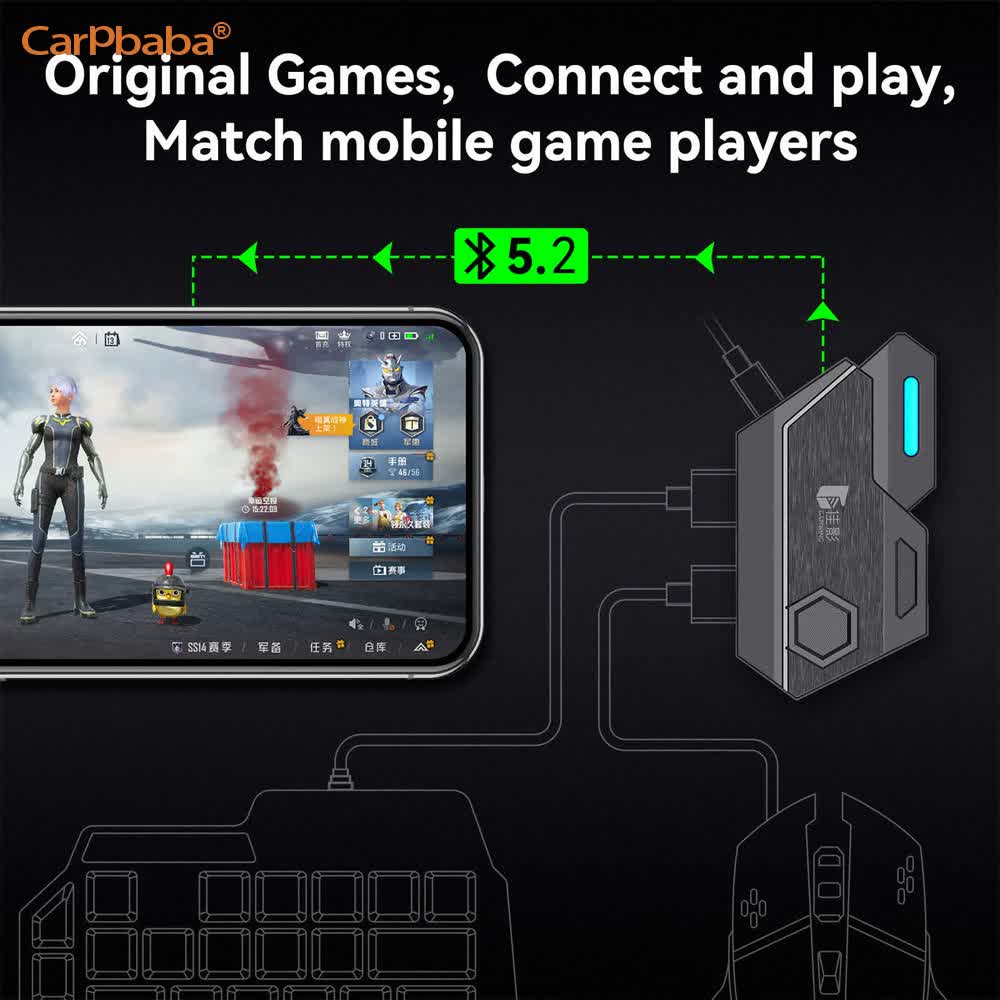 Convertidor de Teclado y Ratón - Gaming Keyboard Mobile reseña y precio