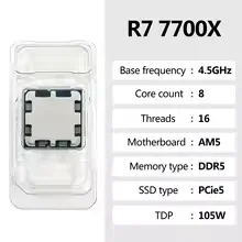 CPU para Juegos AMD Ryzen 7 77 - Amd Cpu Ryzen 7 reseña y precio