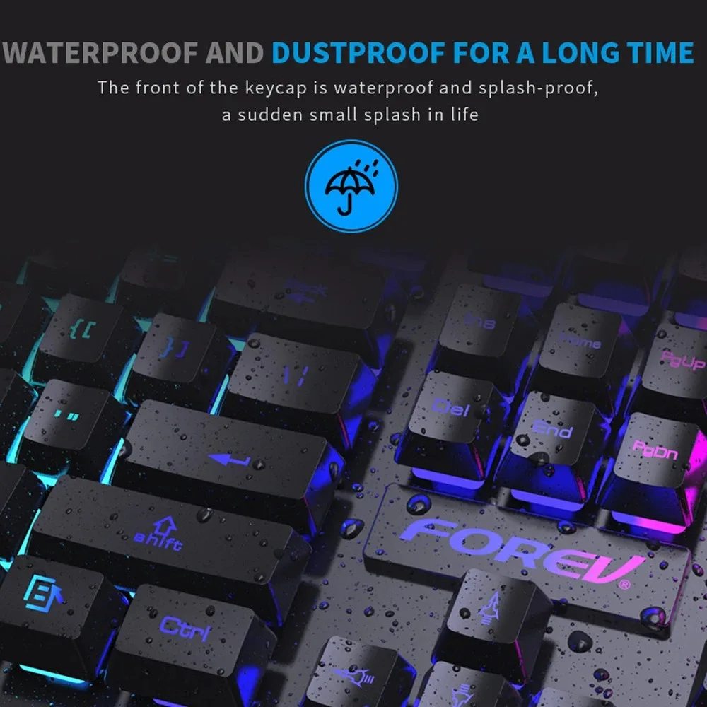 Teclado mecánico retroiluminad - Gaming Keyboard Mouse And Headset Combo reseña y precio