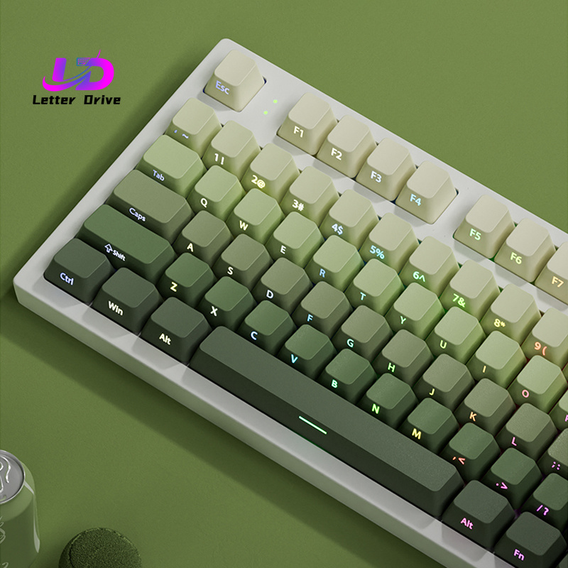 135 Teclas Cherry Profile Gree - Gaming Keyboard Typewriter reseña y precio