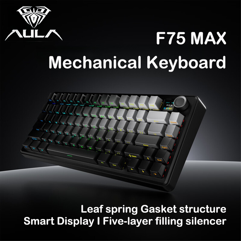 Teclado Mecánico AULA F75 MAX  - Keyboard Gaming Mac reseña y precio