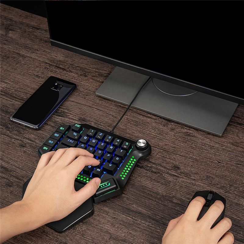 AEF6-Teclado mecánico para jug - Gaming Keyboard Training reseña y precio