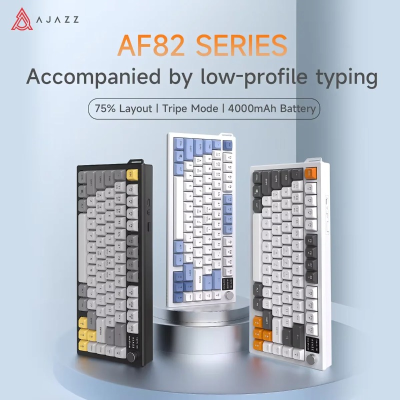 Teclado AJAZZ AF82 75% Tri-Mod - Keyboard Gaming Mac reseña y precio