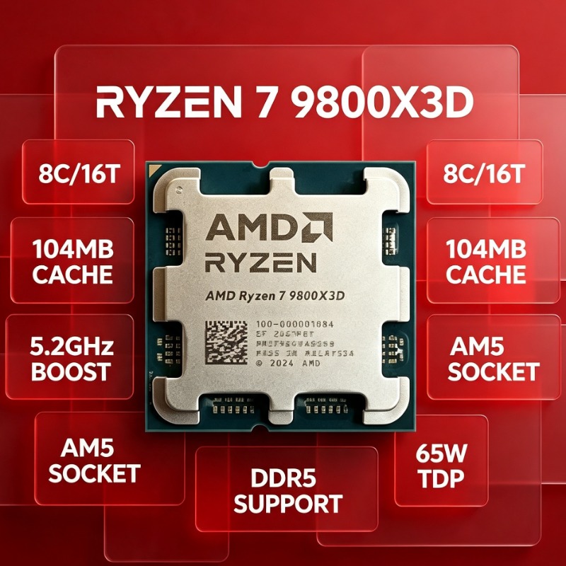 CPU para Juegos AM5 AMD Ryzen  - Amd Cpu Ryzen 7 reseña y precio