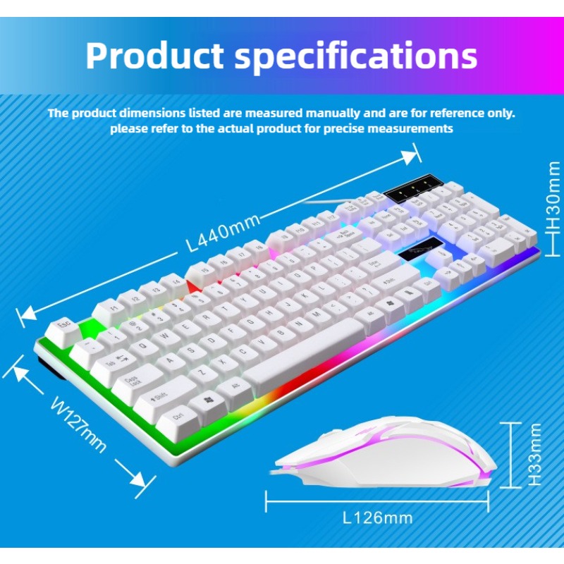 Juego combinado de teclado y r - Gaming Keyboard Mouse And Headset Combo reseña y precio
