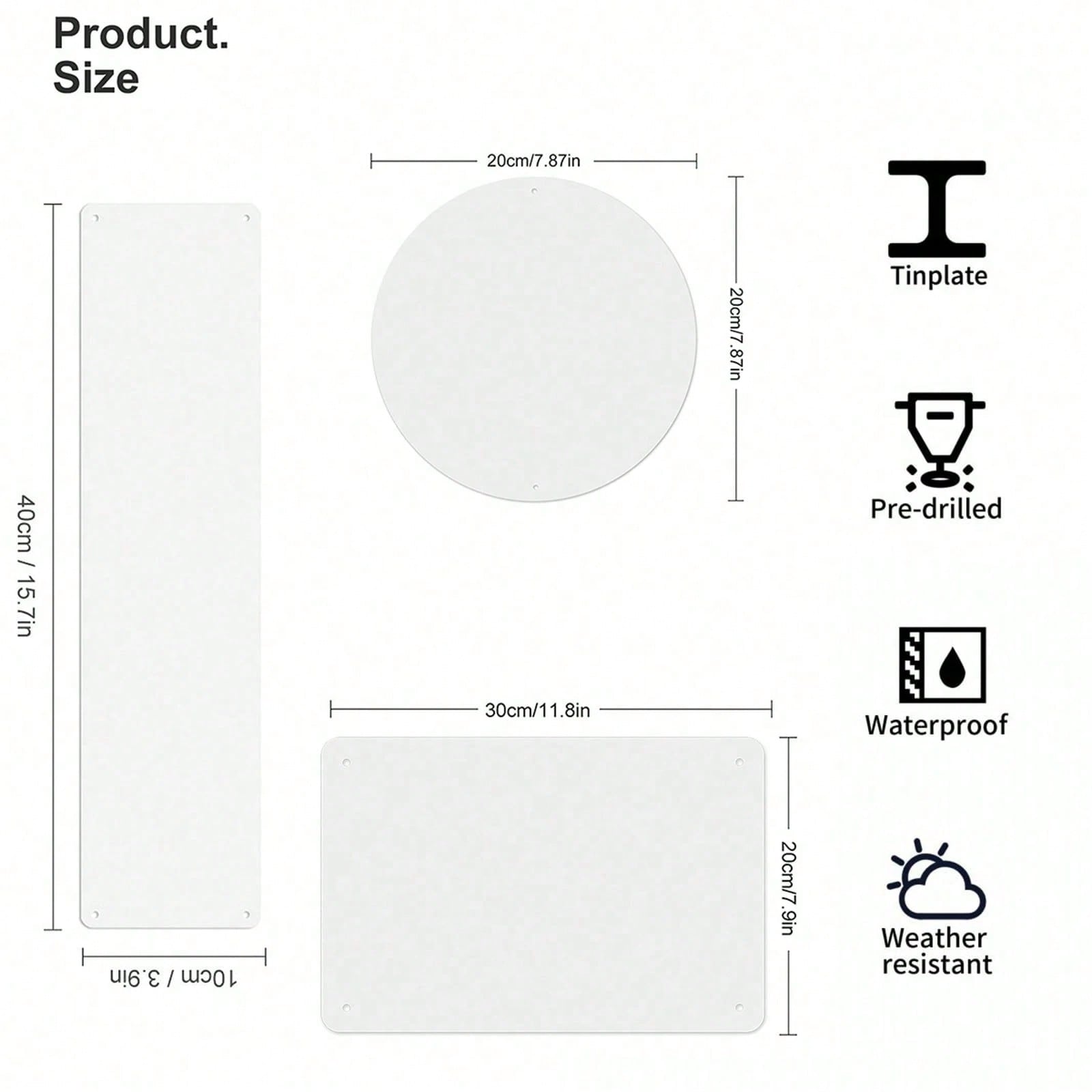 Letrero de metal 2D plano con  - Brass Weight Plate reseña y precio