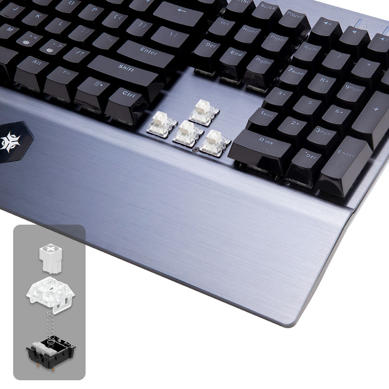 HEXGEARS GK739 Teclado de dise - Gaming Keyboard Blue Switches reseña y precio