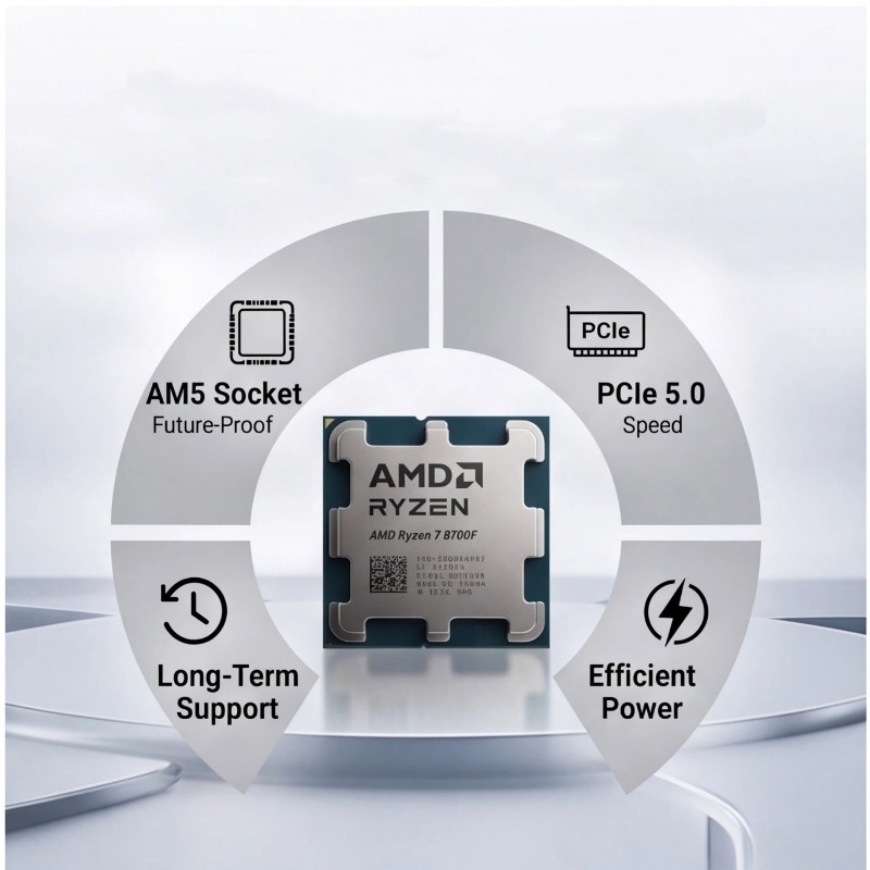 Procesador Ryzen 7 8700F, Proc - Amd Cpu Ryzen 7 reseña y precio
